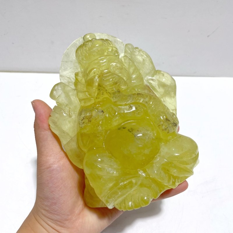 Unique Citrine Ganesha Carving - Wholesale Crystals