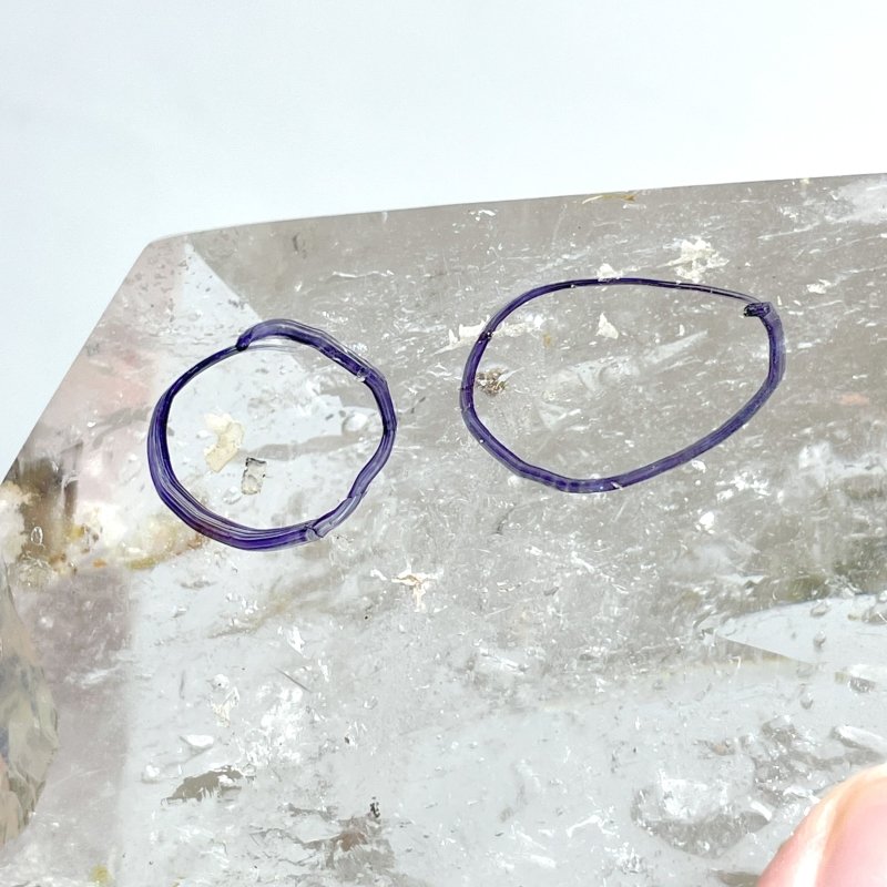 Unique Clear Quartz Enhydro Quartz Point With Rainbow For Collection - Wholesale Crystals