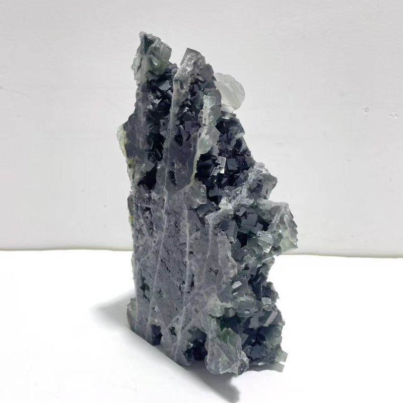 Unique Large Cutting Fluorite Mineral Geode Cubes Specimen Tower - Wholesale Crystals