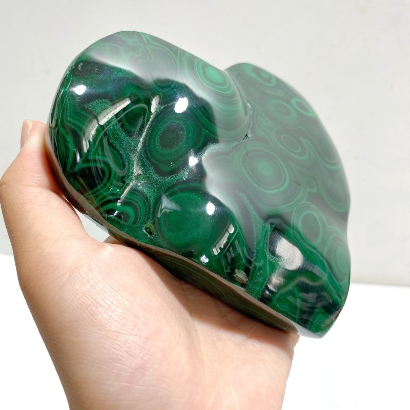 Unique Malachite Heart With Stand -Wholesale Crystals