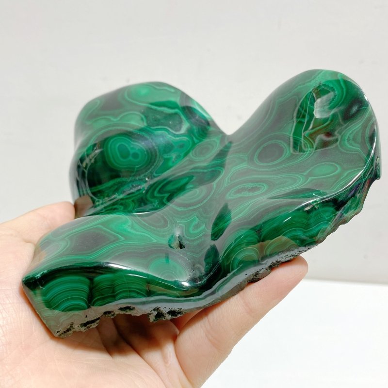 Unique Malachite Heart With Stand -Wholesale Crystals