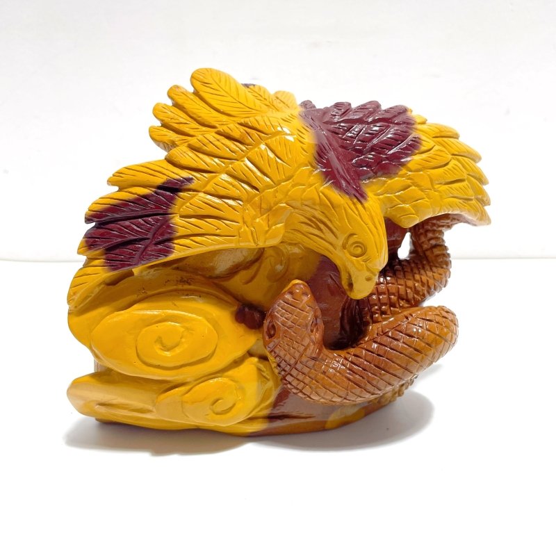 Unique Mookaite Eagle&Snake Carving - Wholesale Crystals