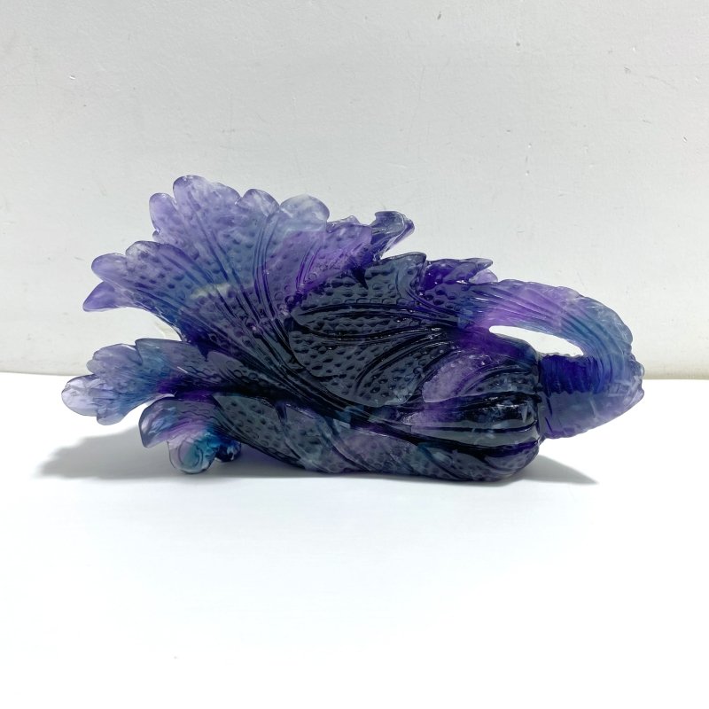 Unique Purple Fluorite Chinese Cabbage Carving 3 - Wholesale Crystals