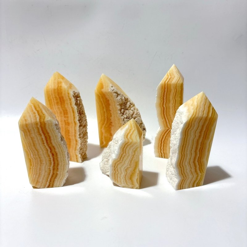 Yellow Calcite Tower Point Wholesale -Wholesale Crystals