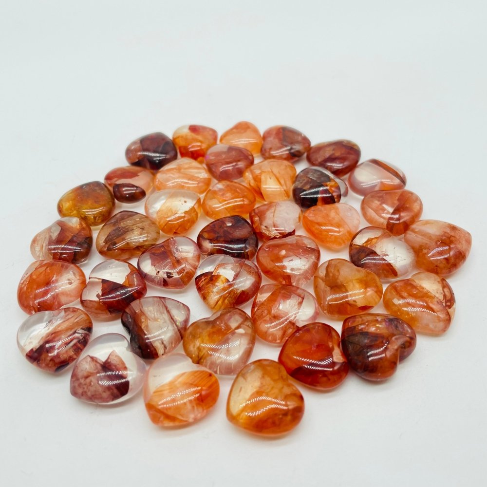0.6in 1.5cm Fire Quartz Heart