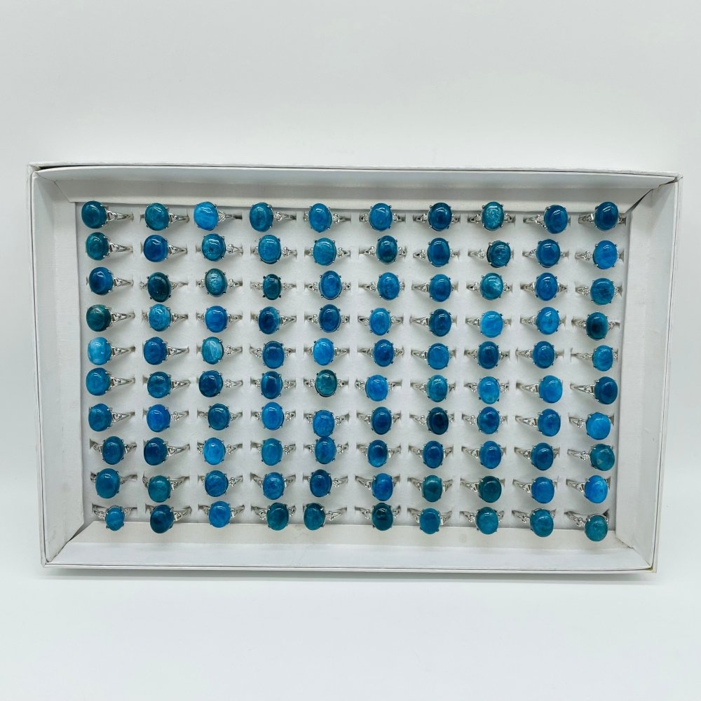 100 Pieces Apatite Different Styles Ring -Wholesale Crystals