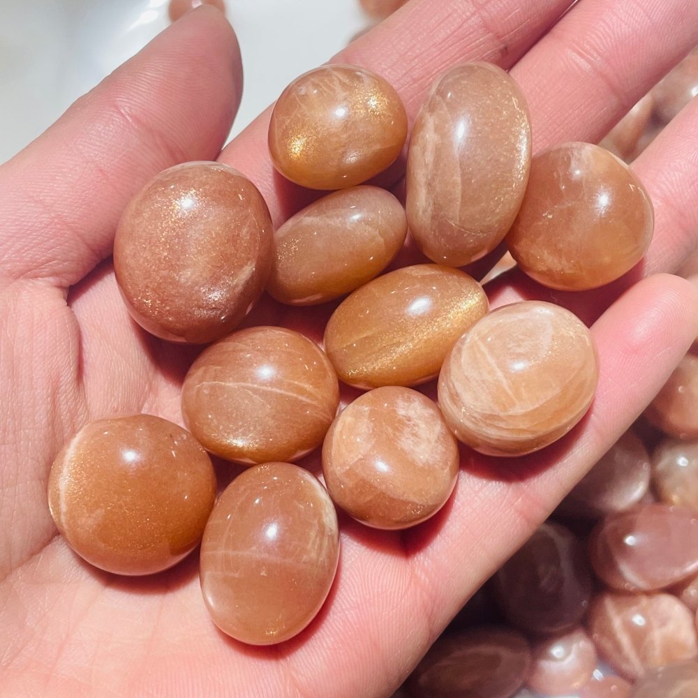 138 Pieces High Quality Sunstone Small Tumbled DIY Pendant -Wholesale Crystals