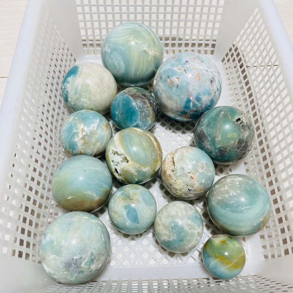 14 Pieces Large Caribbean Sphere Ball -Wholesale Crystals