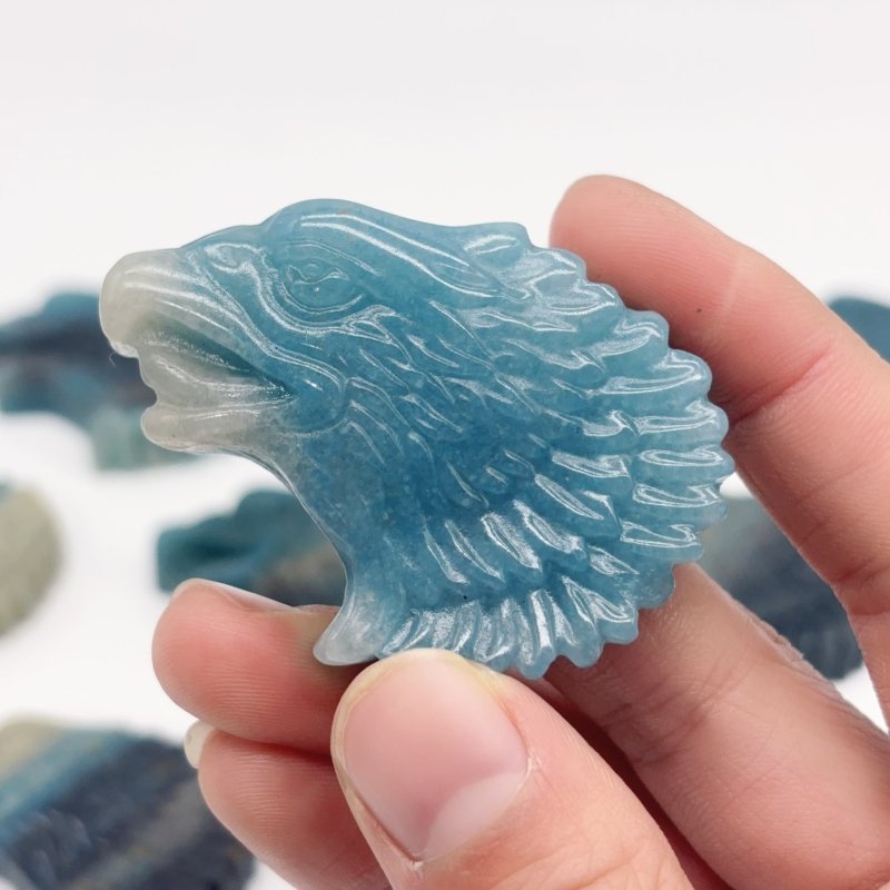 14 Pieces Trolleite Stone Eagle Head Carving -Wholesale Crystals