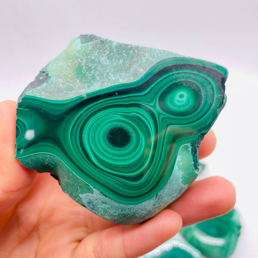 15 Pieces Polished Malachite -Wholesale Crystals