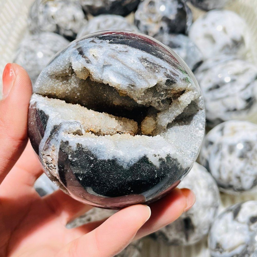19 Pieces High Quality Sphalerite Geode Sphere Ball -Wholesale Crystals