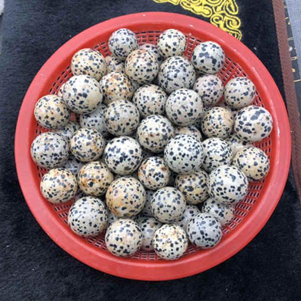 natural dalmatian jasper quartz sphere -Wholesale Crystals