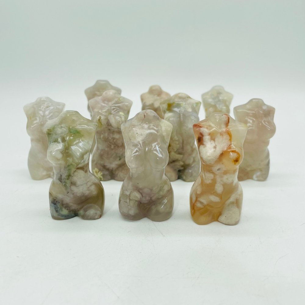 2.1Inch Sakura Agate Goddess Carving Wholesale -Wholesale Crystals