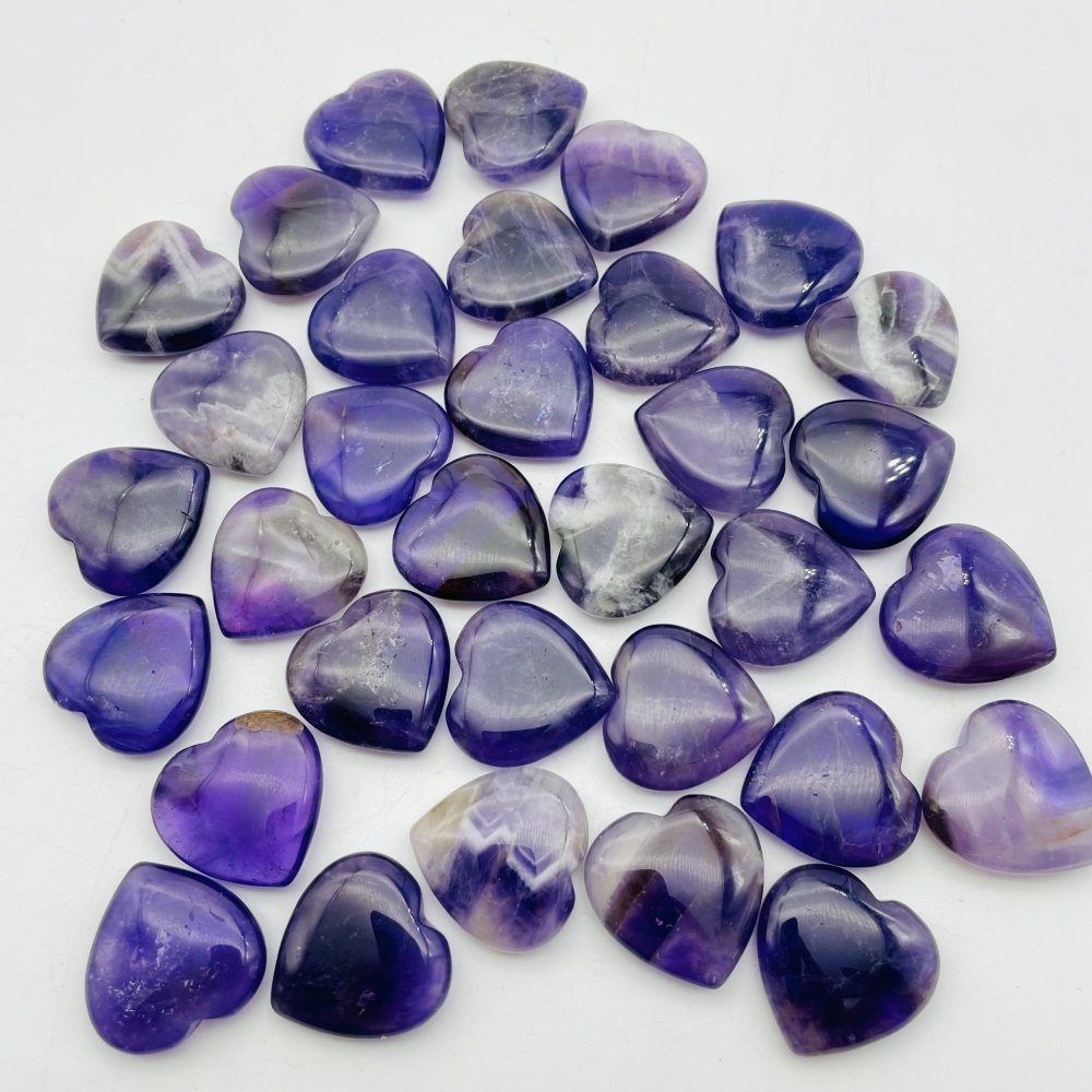 3 Types Crystal Heart Wholesale Lapis lazuli Amethyst Crazy Agate Heart -Wholesale Crystals