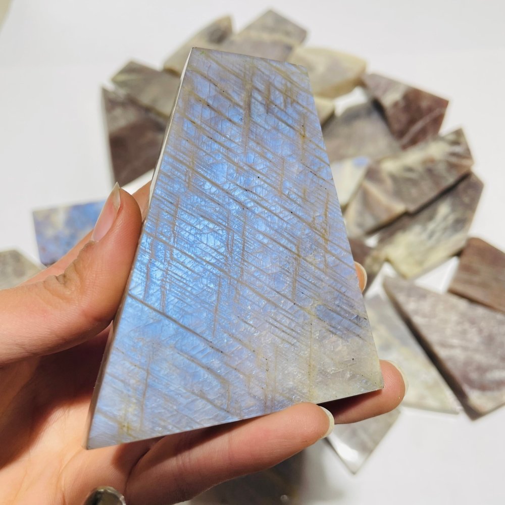 32 Pieces Blue Moonstone Mixed Sunstone Free Form -Wholesale Crystals