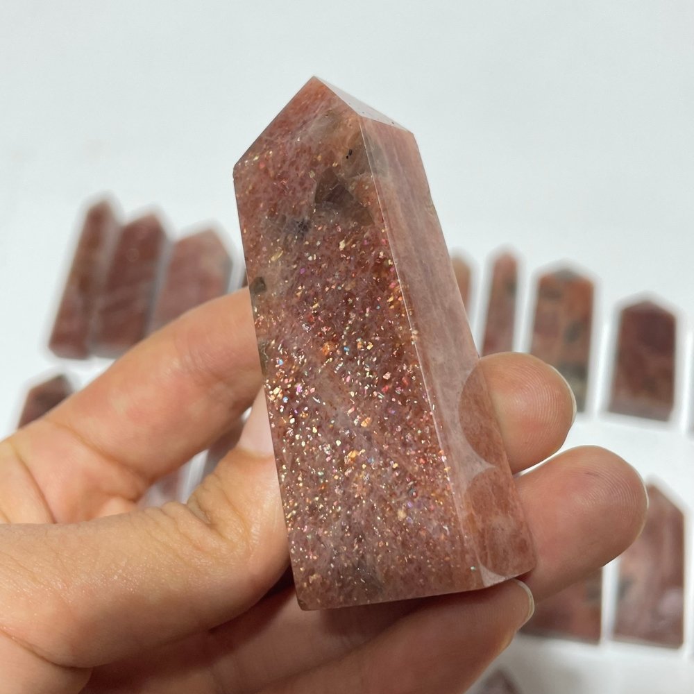 35 Pieces High Quality Sunstone Points -Wholesale Crystals