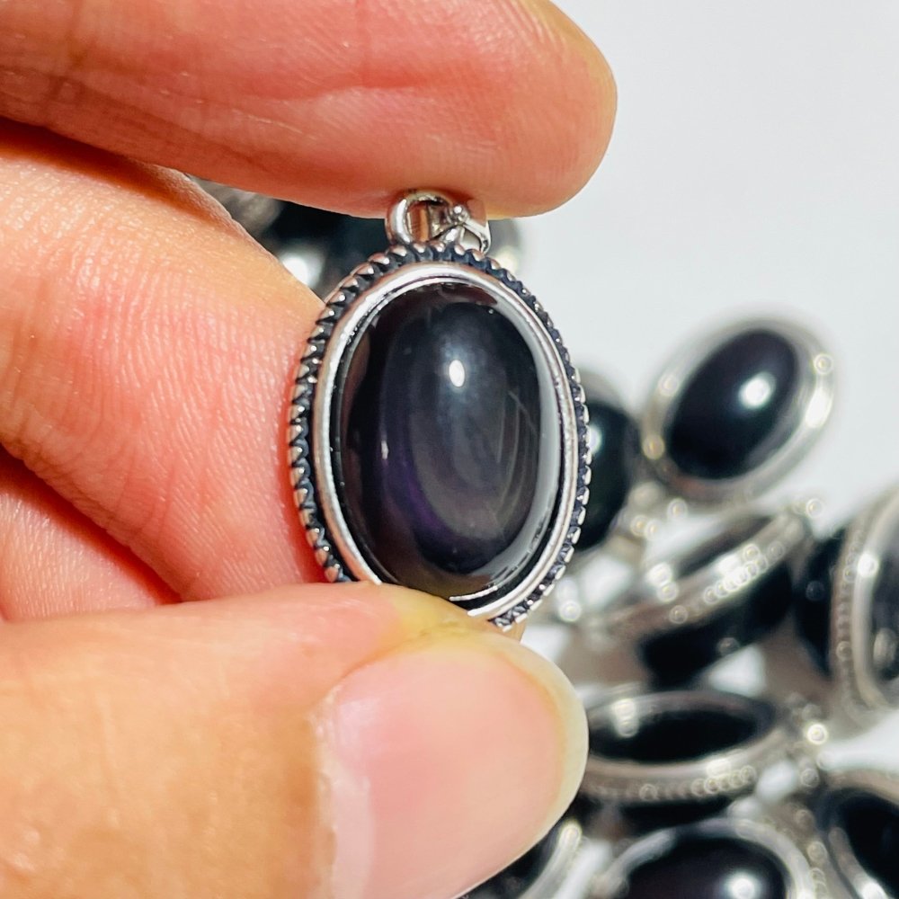 36 Pieces Rainbow Obsidian Pendant Charm -Wholesale Crystals