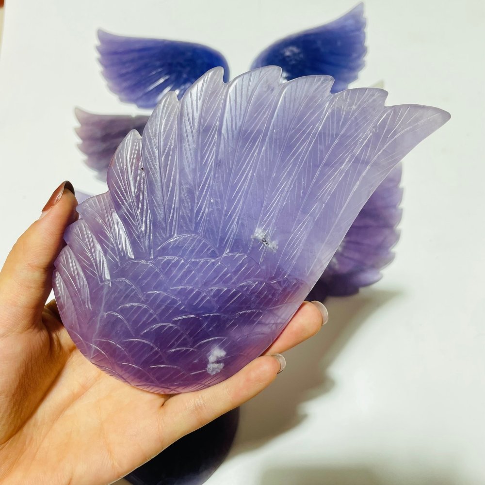 4 Pairs Beautiful Purple Fluorite Angel Wing -Wholesale Crystals