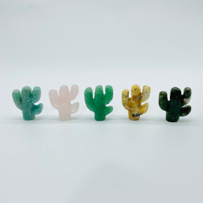 5 Types Mini Cactus Carving Crystal Wholesale - Wholesale Crystals