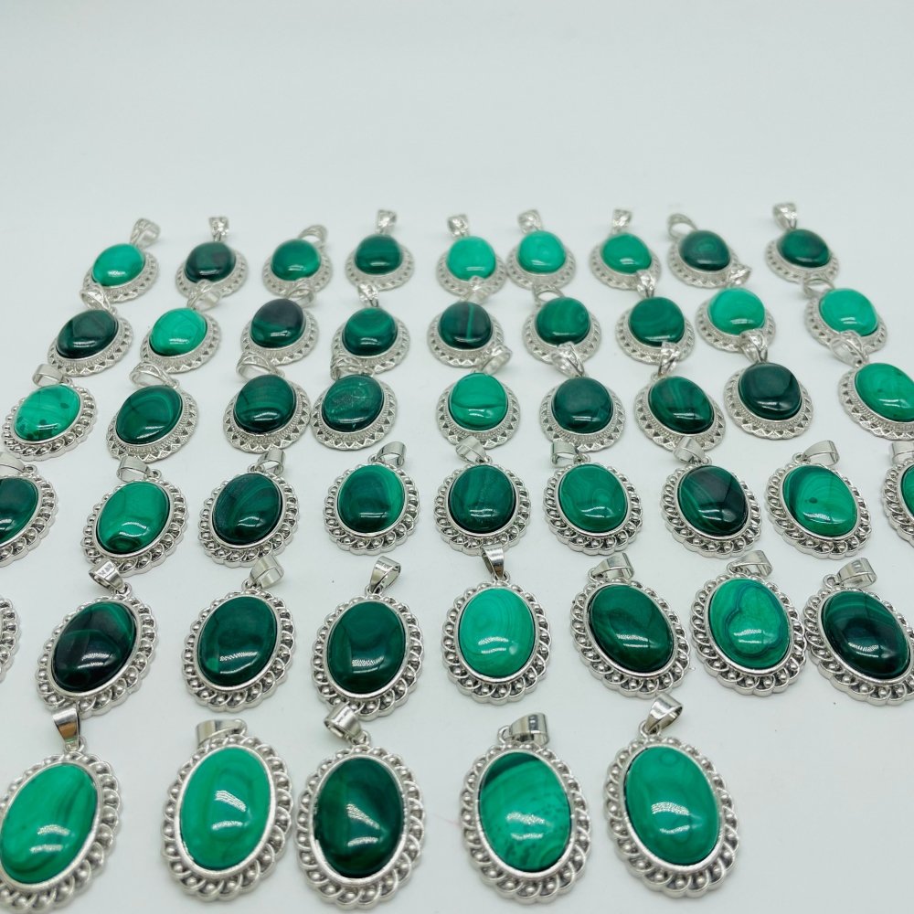 51 Pieces Malachite Charm Pendant -Wholesale Crystals