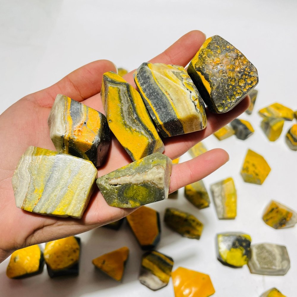 51 Pieces Natural Bumble Bee Stone Jasper Free Form -Wholesale Crystals