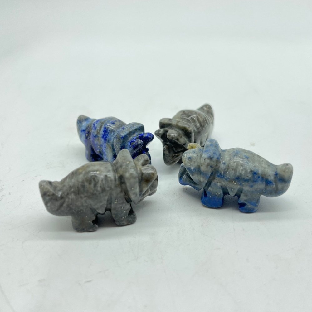 5Types Mini Three Horns Dinosaur Carving Wholesale -Wholesale Crystals