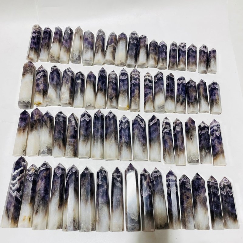 67 Pieces Large Chevron Amethyst Tower -Wholesale Crystals