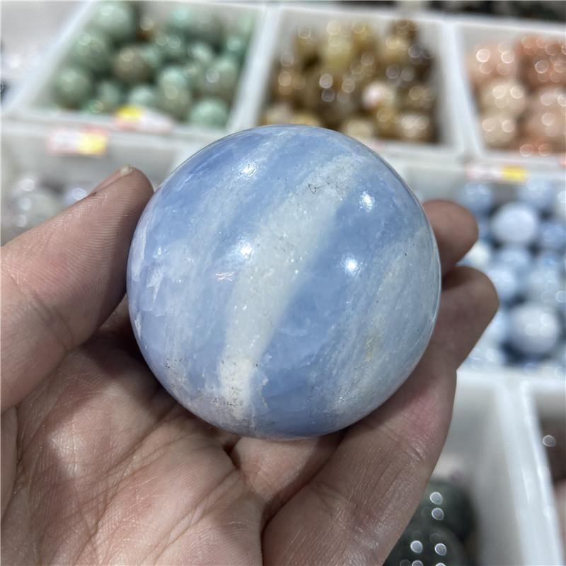 Blue Calcite Ball -Wholesale Crystals
