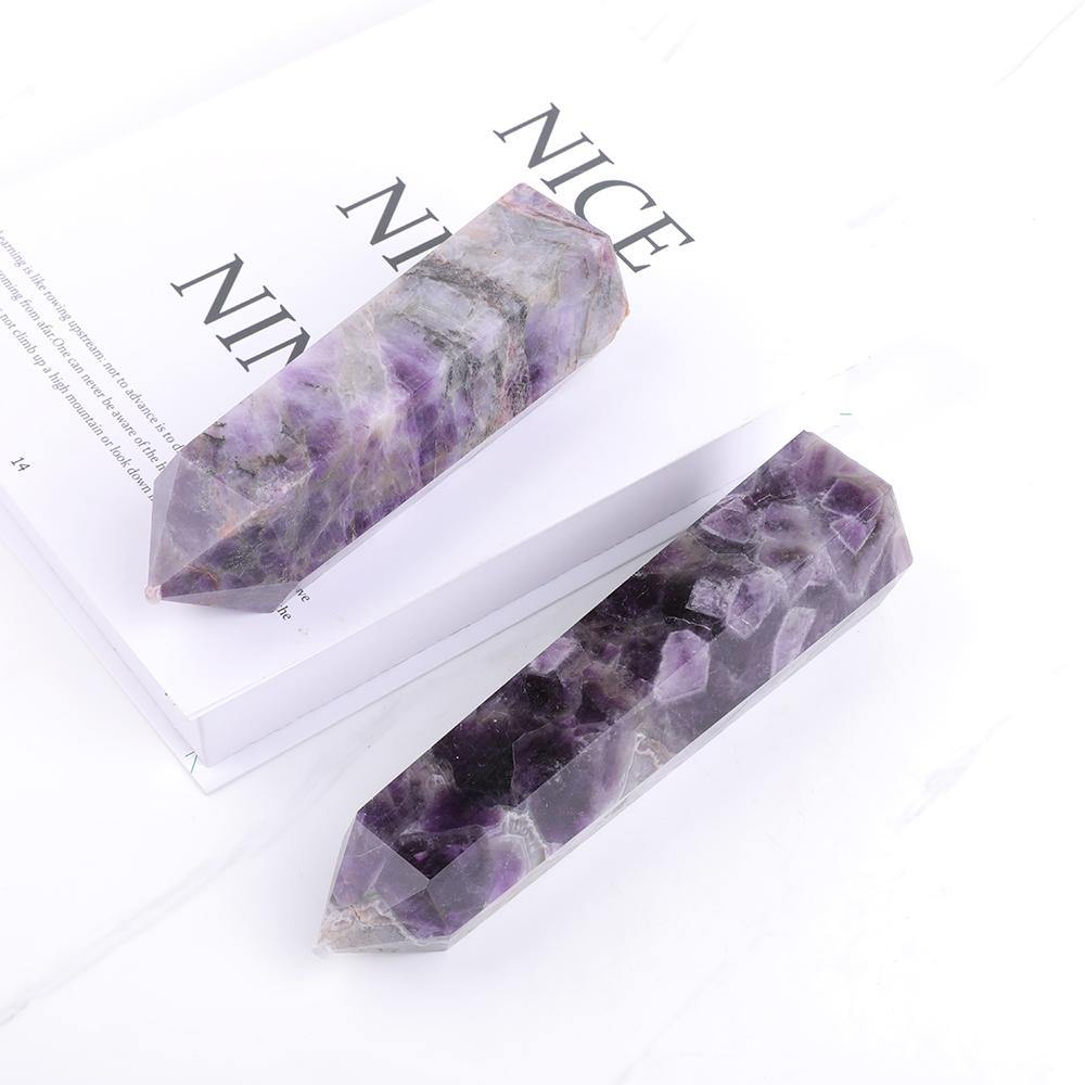 amethyst chevron tower -Wholesale Crystals