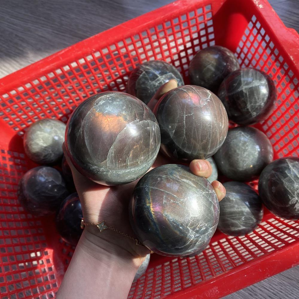 Orange&Purple Labradorite Sphere -Wholesale Crystals