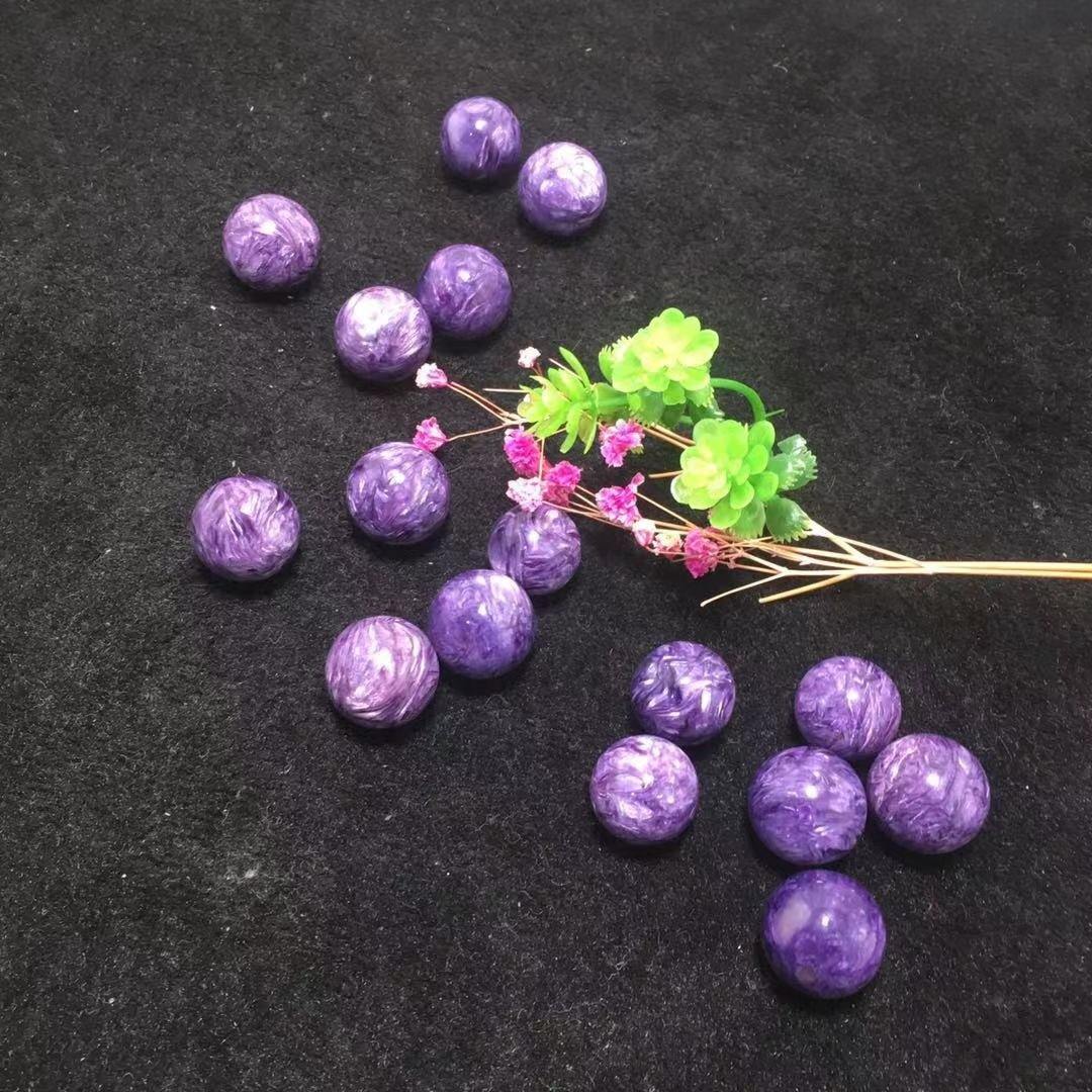 Gem Grade Charoite Spheres 0.6in(1.5cm) -Wholesale Crystals