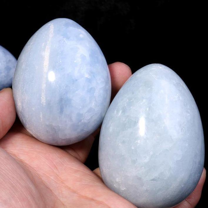Blue Calcite Egg -Wholesale Crystals