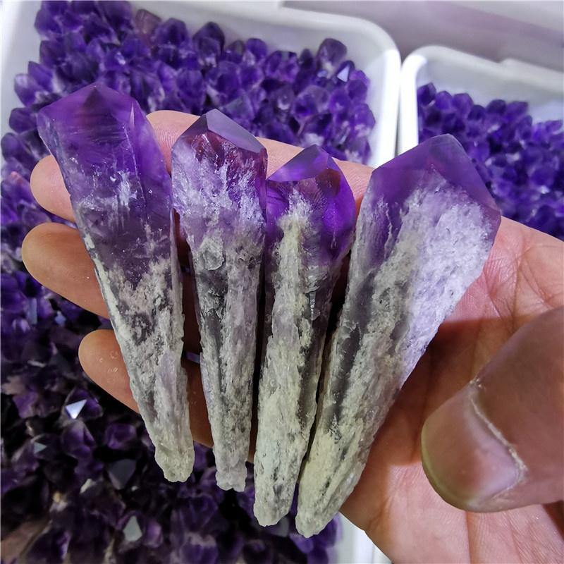 Raw Amethyst Specimen Wand Tower Points -Wholesale Crystals