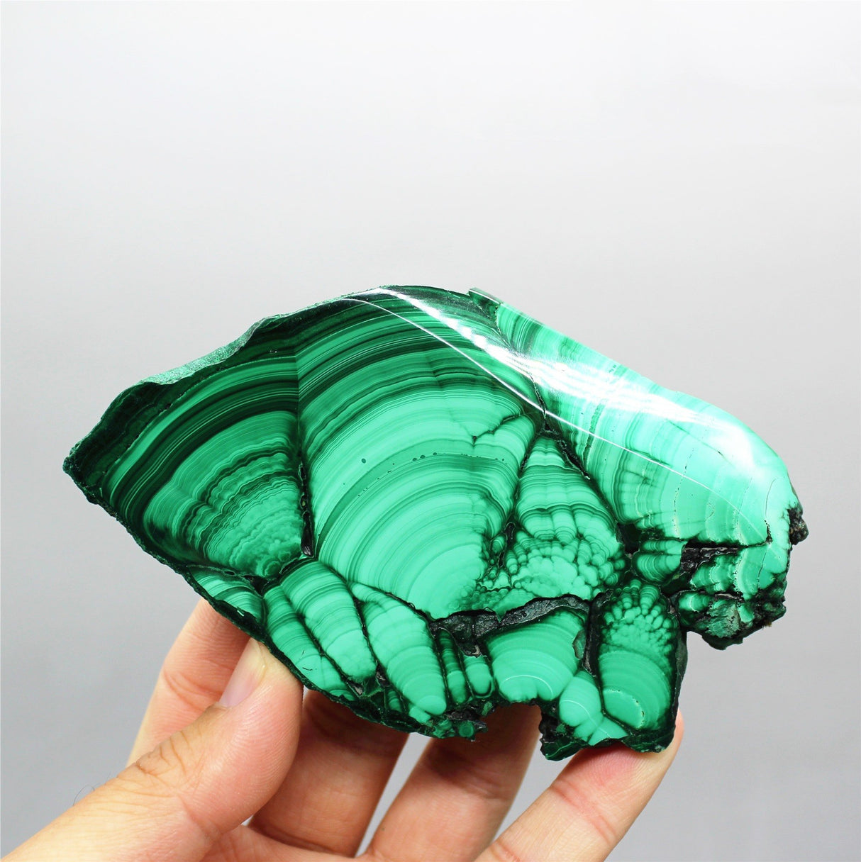Polished malachite slab -Wholesale Crystals