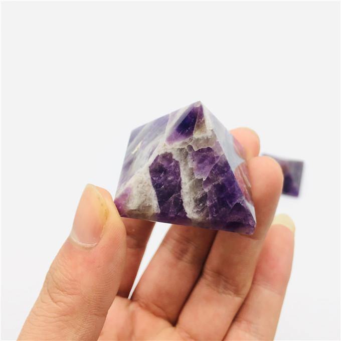 amethyst chevron pyramids -Wholesale Crystals