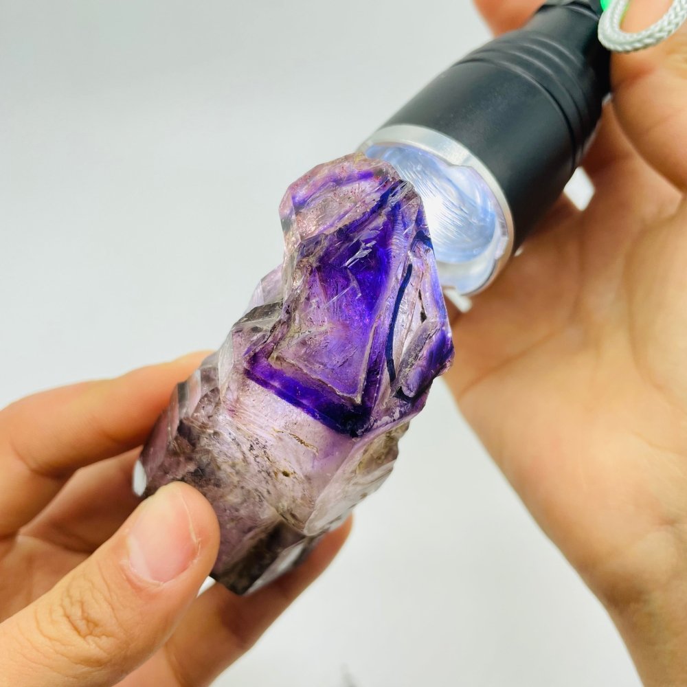 A48 Super7 Amethyst Enhydro Skeletal Crystal -Wholesale Crystals