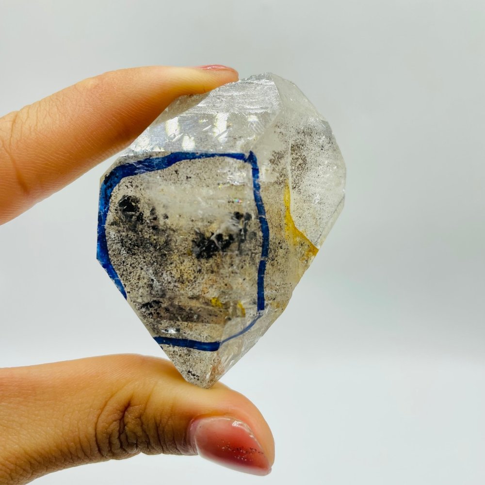 A51 Black Quicksand and Fast Moving Bubble Enhydro Quartz -Wholesale Crystals