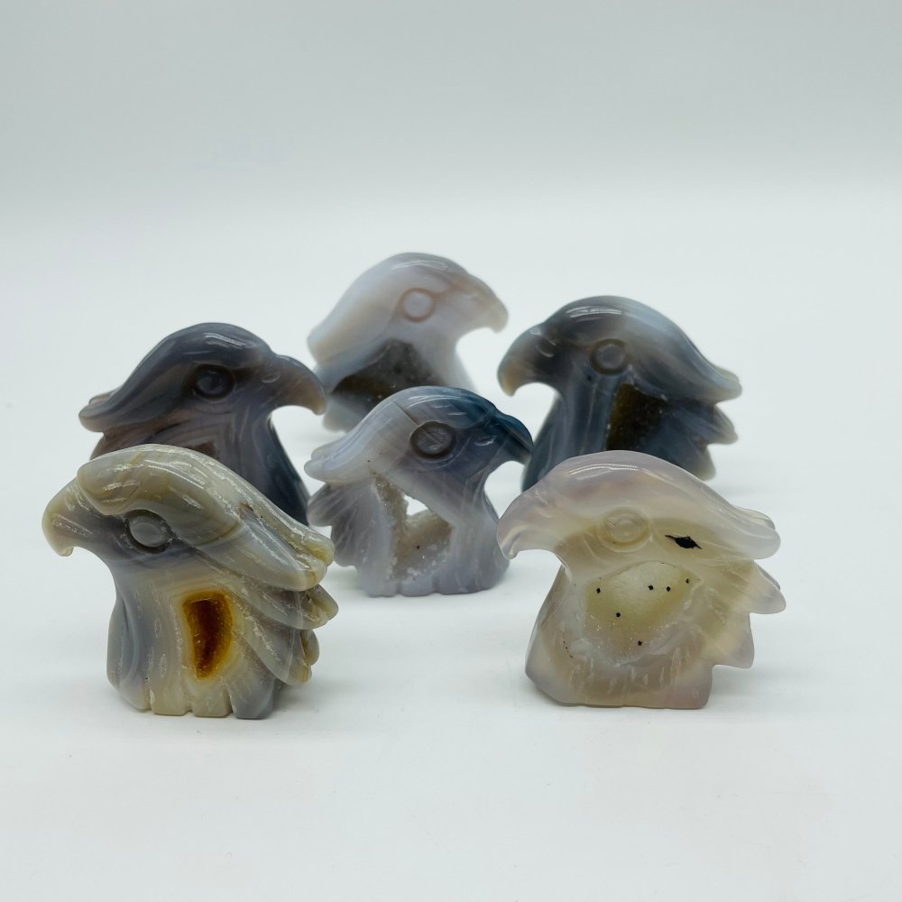 Agate Eagle Geode Druzy Eagle Carving Wholesale -Wholesale Crystals