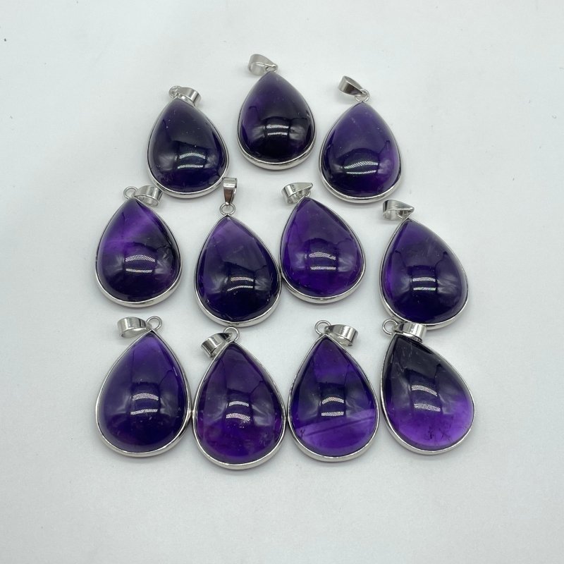 Beautiful Amethyst Teardrop Pendant Wholesale - Wholesale Crystals