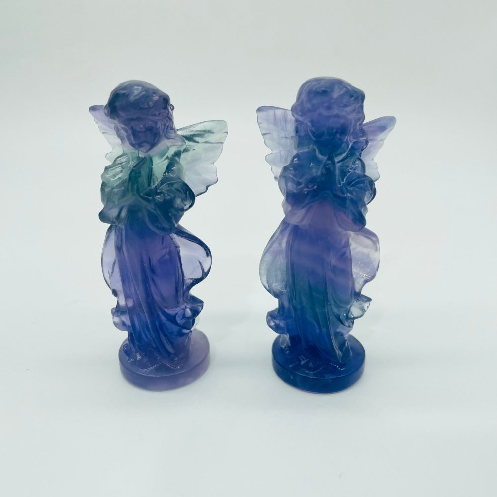 Beautiful Fluorite Angel Carving Wholesale -Wholesale Crystals