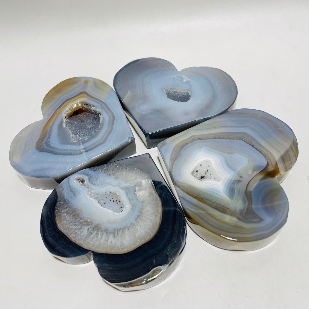 Beautiful Geode Druzy Agate Heart Wholesale -Wholesale Crystals