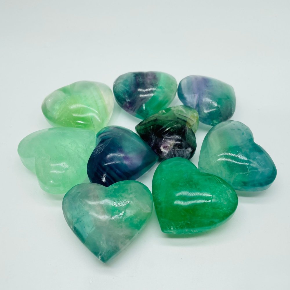 Beautiful Green Fluorite Heart Wholesale -Wholesale Crystals