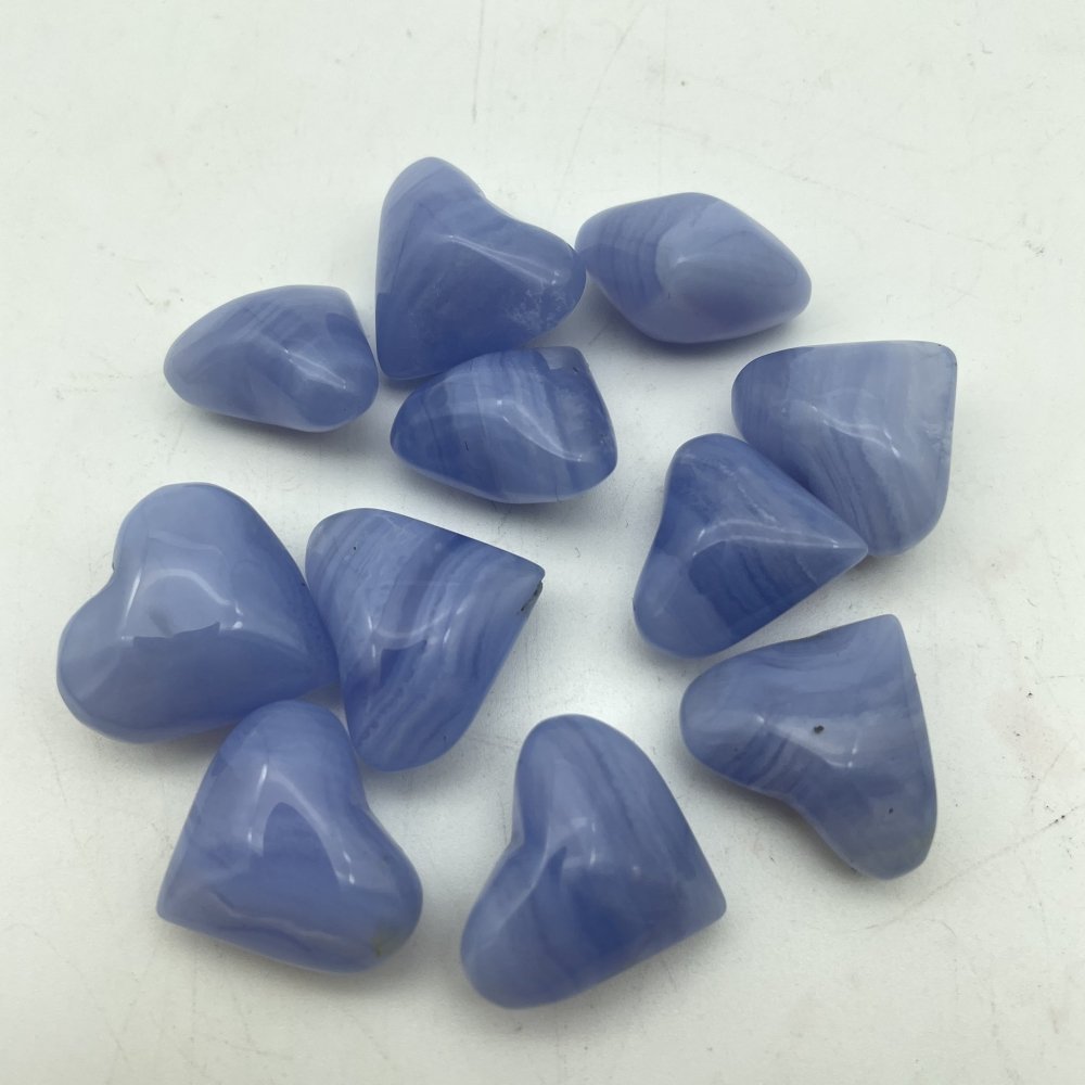 Blue Lace Agate Heart Wholesale -Wholesale Crystals