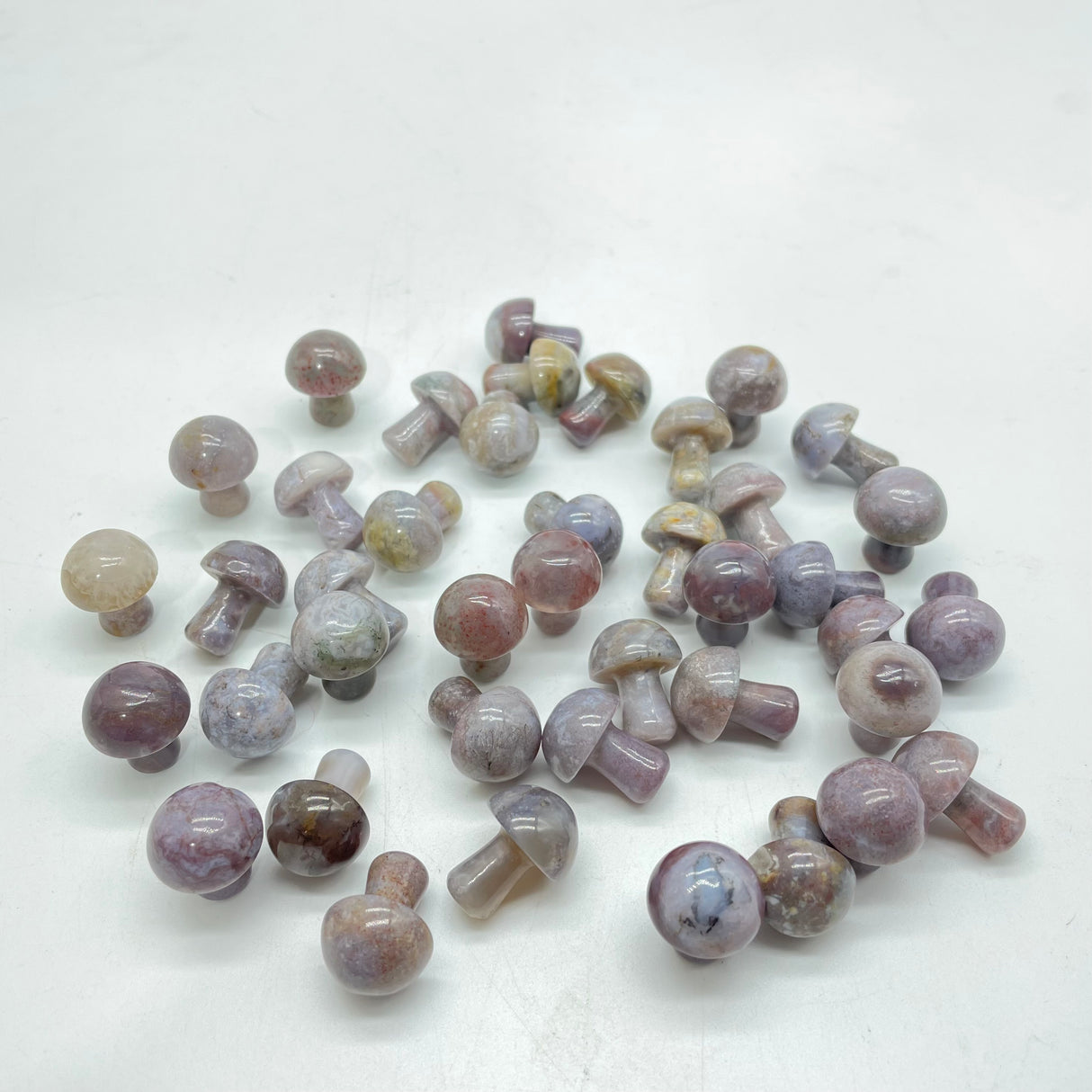 Lepidolite&India Agate Mushroom Wholesale -Wholesale Crystals