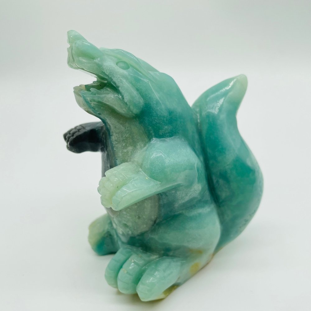 Caribbean Calcite Crocodile Carving -Wholesale Crystals