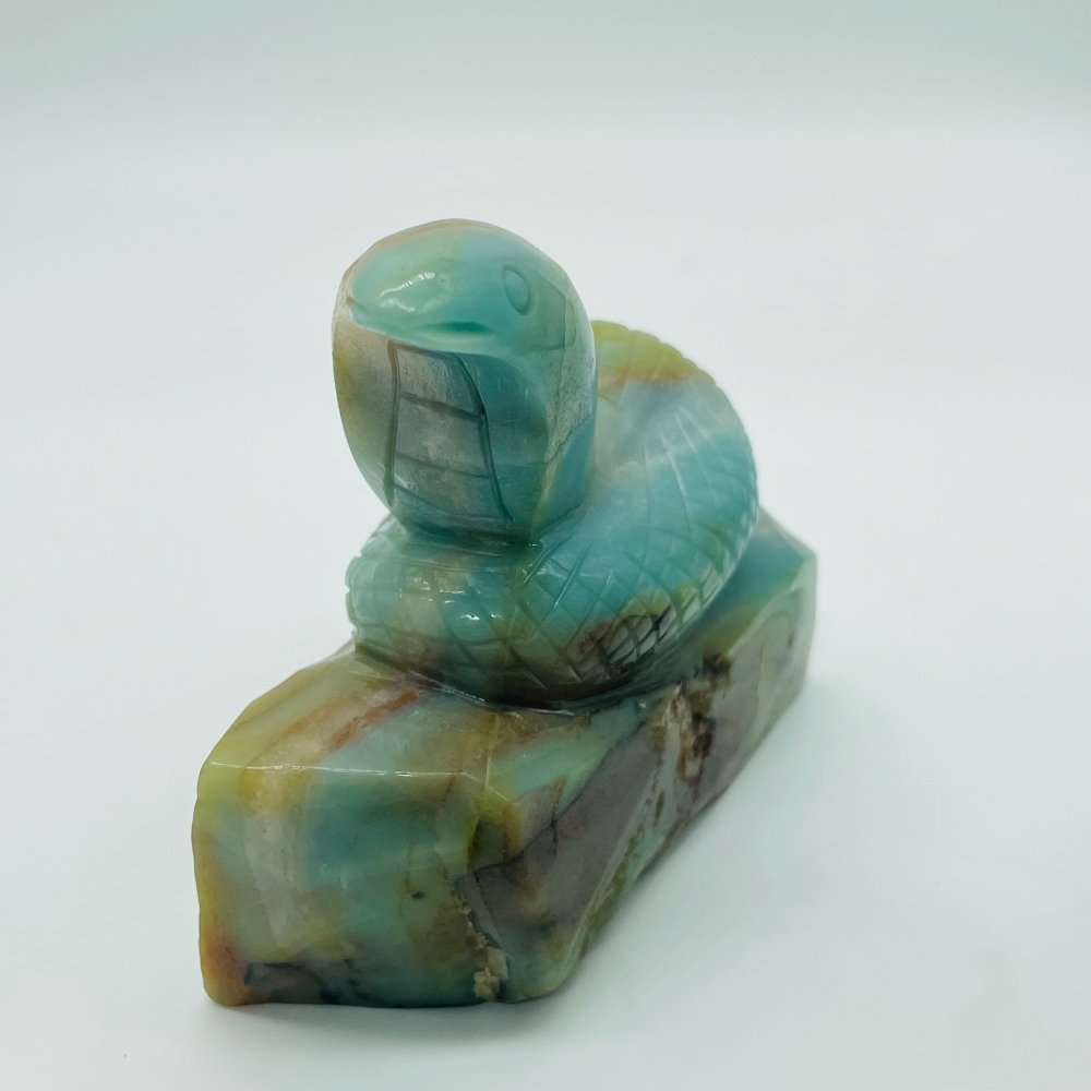 Caribbean Calcite Snake Carving -Wholesale Crystals