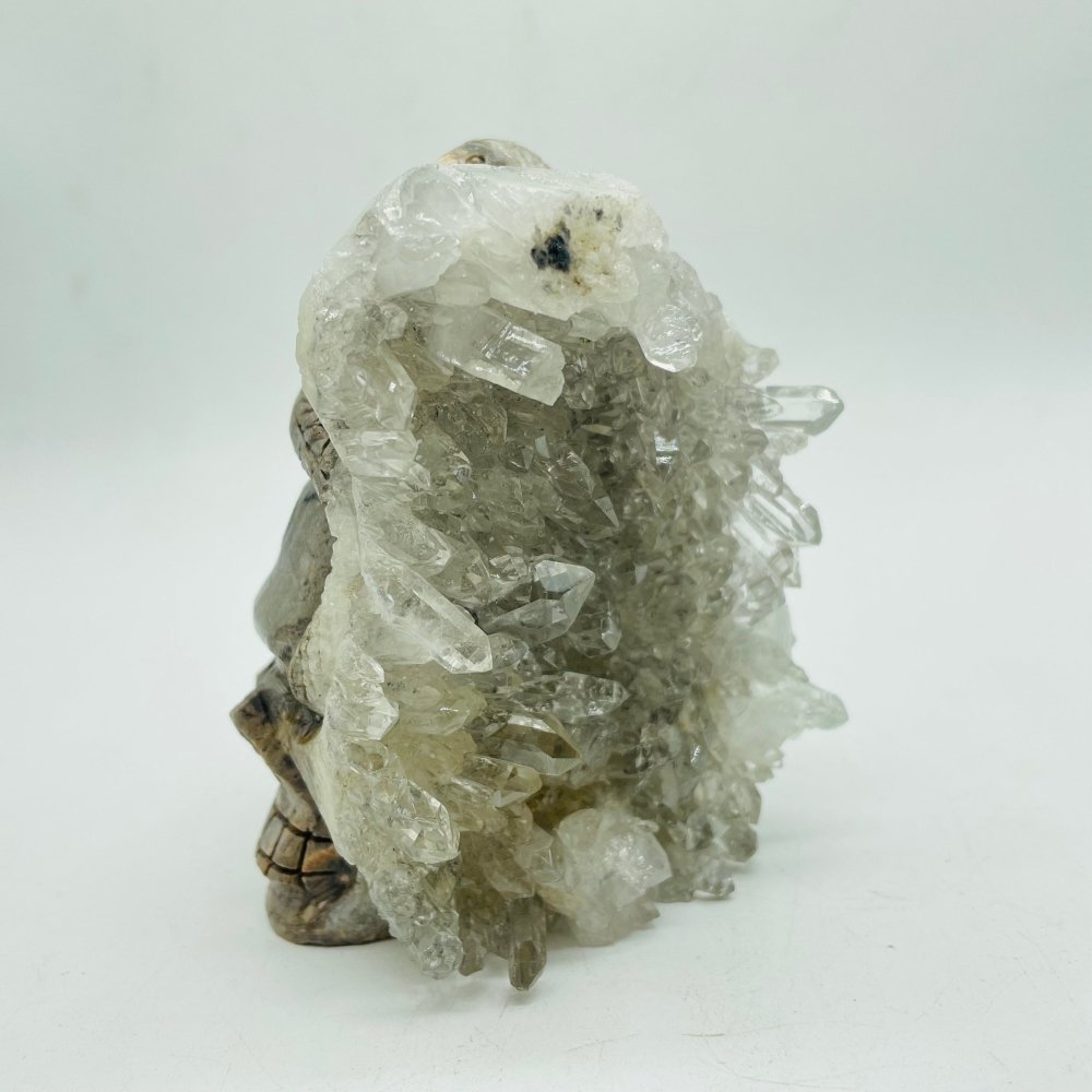 Clear Quartz Cluster Snake Skull Carving -Wholesale Crystals