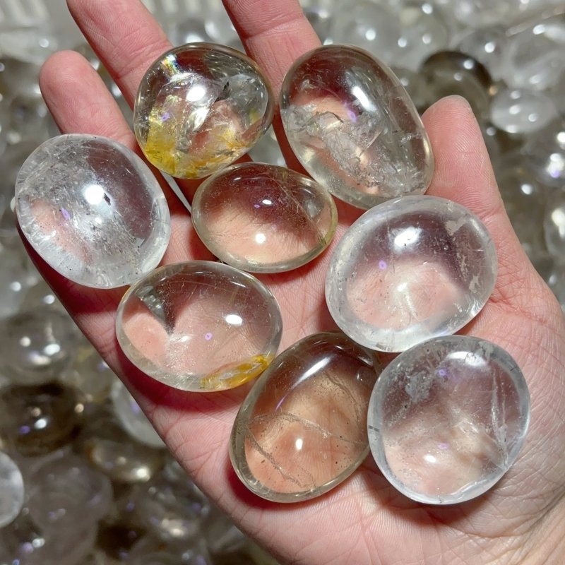 Clear Quartz Small Palm Stone Crystal Wholesale -Wholesale Crystals