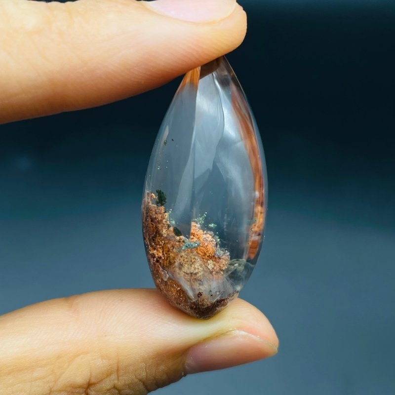 Colorful Garden Quartz Beautiful Teardrop DIY Pendant -Wholesale Crystals