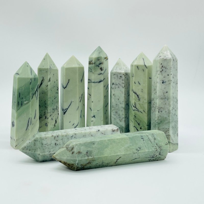 Dendritic Sage Jasper Tree Stone Tower Point Wholesale -Wholesale Crystals